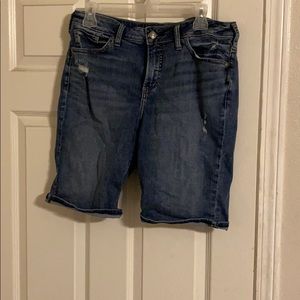 Silver Bermuda shorts